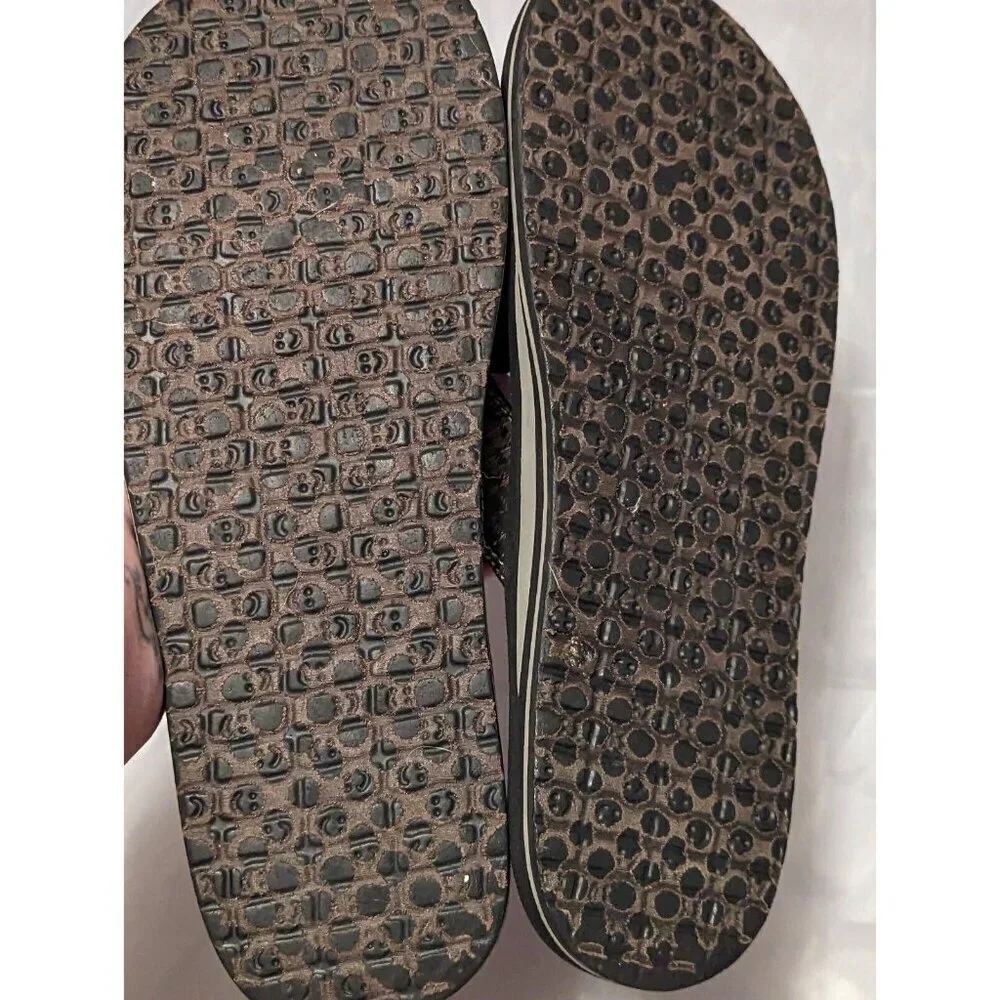 Sonuk Black Yoga Mat Flip Flop Sandals Mens 11